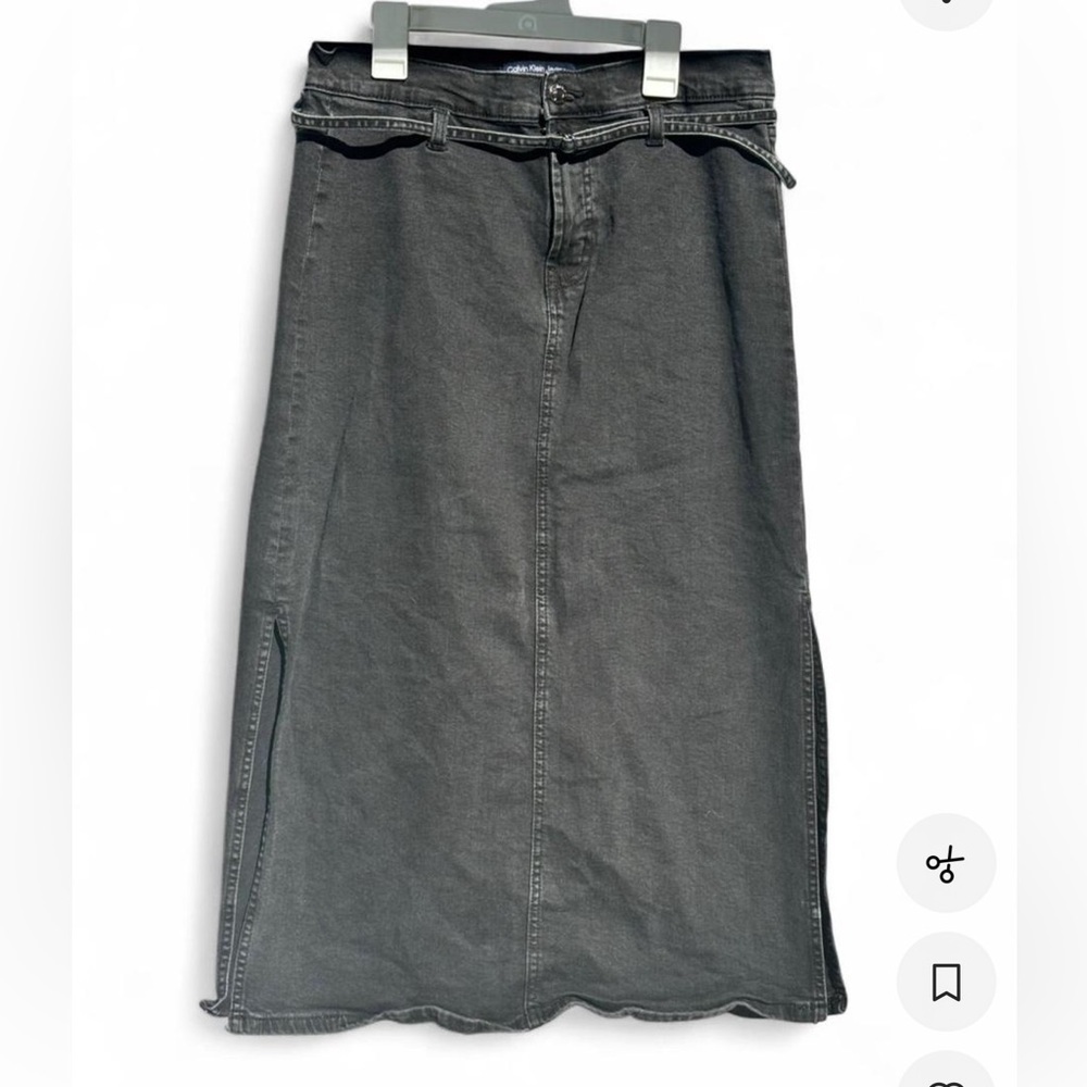 Calvin Klein Jeans Dark Gray Pencil Skirt